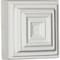 Ekena Millwork 4 1/8"W x 4 1/8"H x 1 1/4"P Leandros Rosette ROS03X03LE - alternate 3